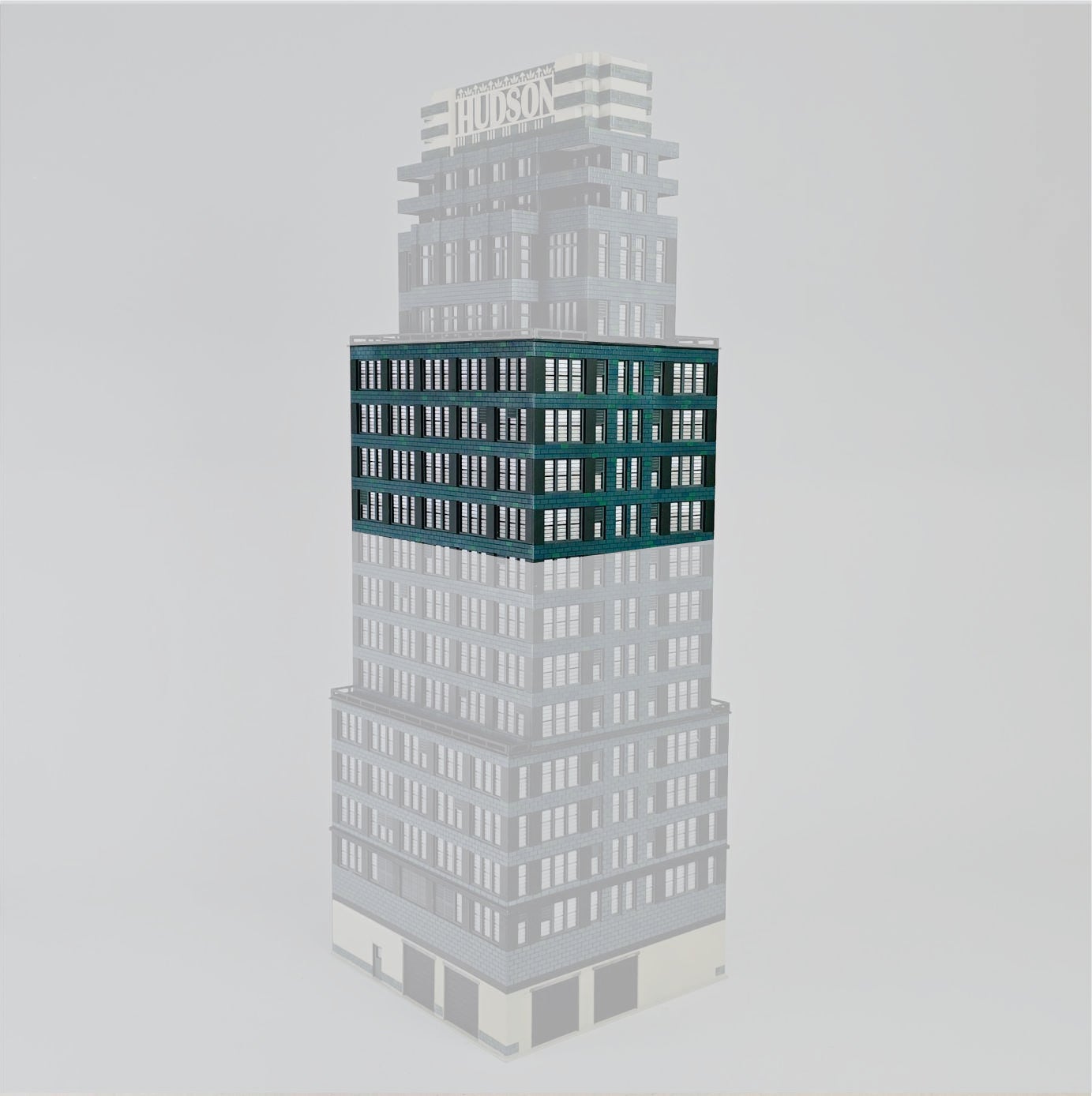 N Hudson Building Add On | Custom Model Railroads 410-889-0010
